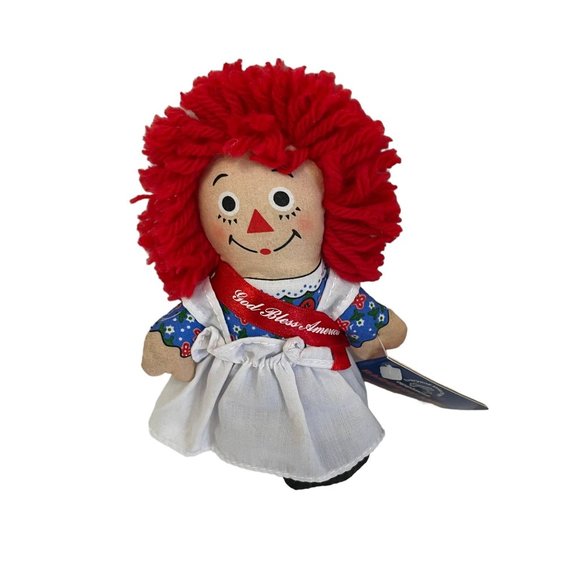 Vintage Applause Raggedy Ann & Raggedy Andy God Bless America Soft Rag Doll 12" - Picture 8 of 8
